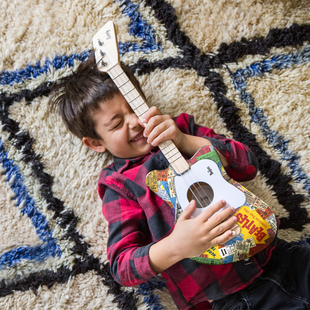 Beatles x Loog Mini Acoustic Guitar - Anthology Lifestyle Image 