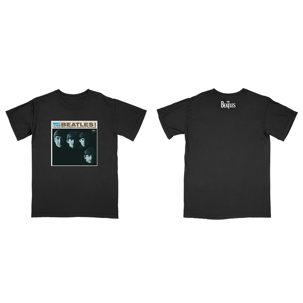 Meet The Beatles Album Cover T-Shirt Front and Back 