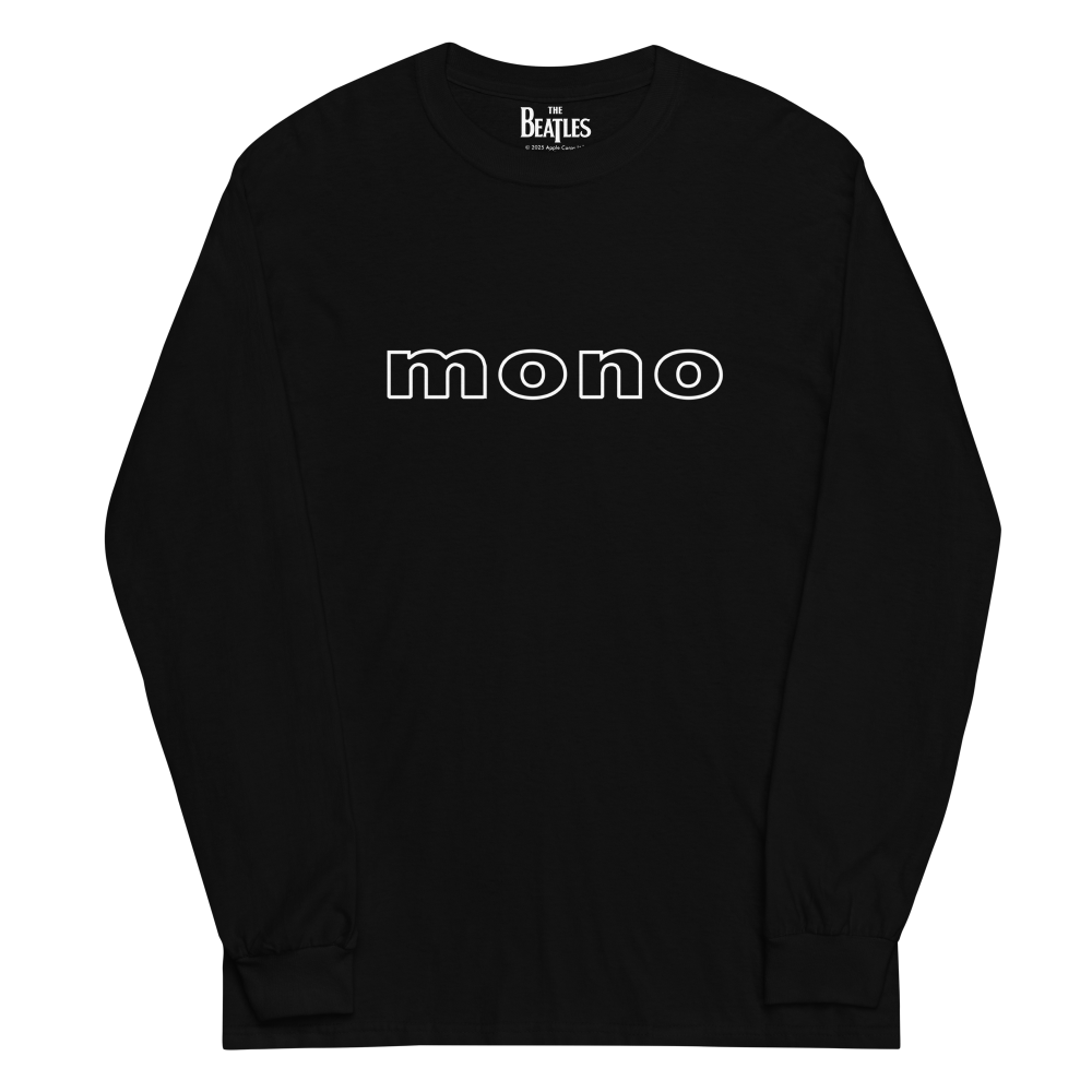 The Beatles In Mono Black Longsleeve T-Shirt Front