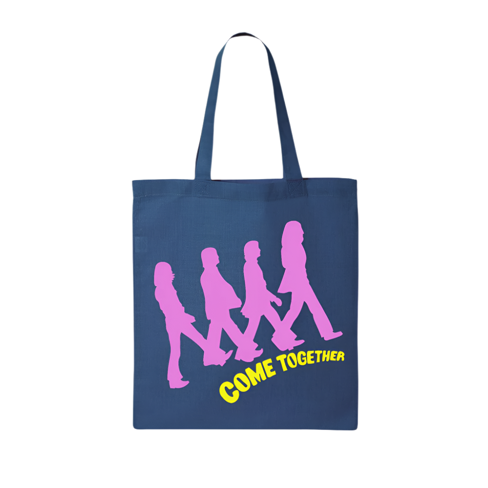 Come Together Italy Single Blue Tote Back