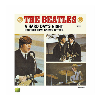 The Beatles x DenniLu "A Hard Day's Night" Unframed