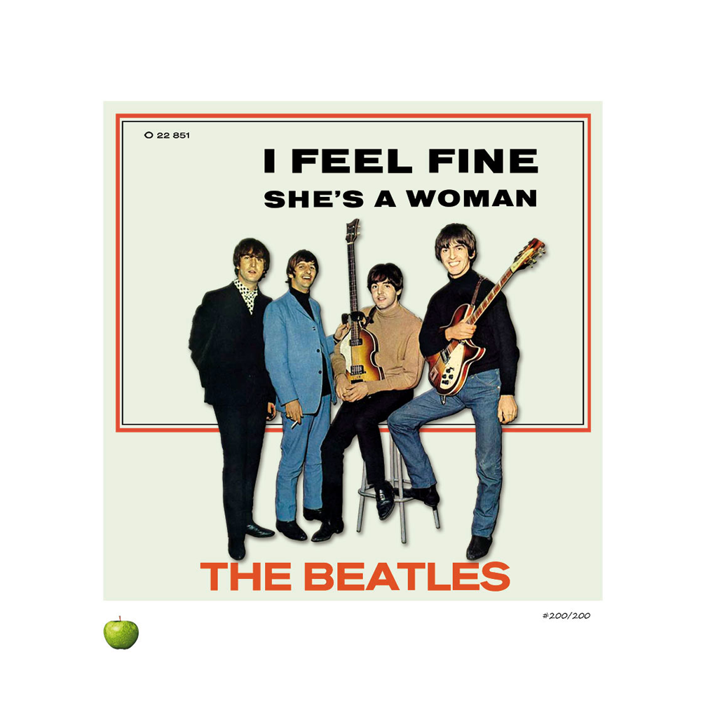The Beatles x DenniLu "I Feel Fine" Unframed