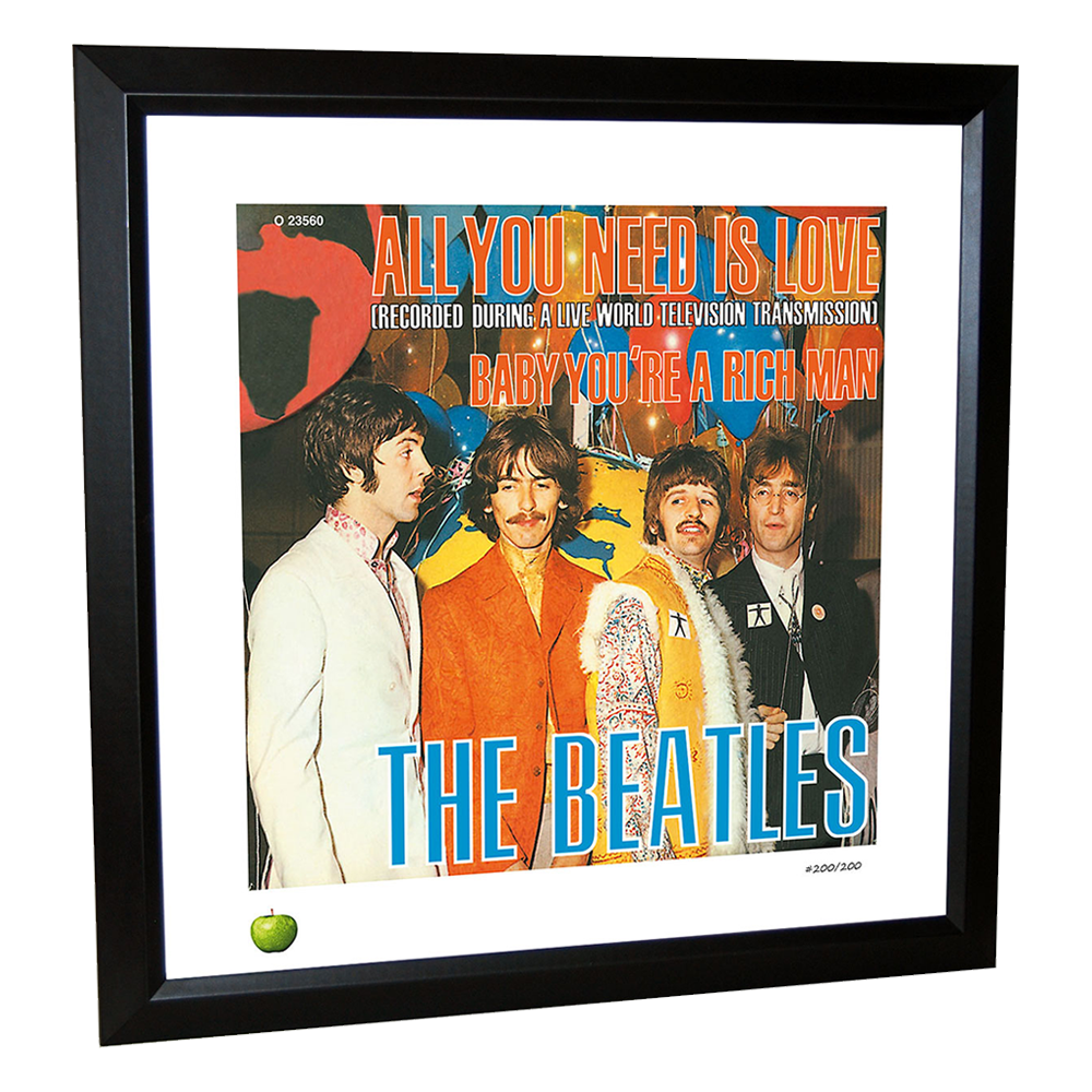 The Beatles x DenniLu "All You Need Is Love" Framed