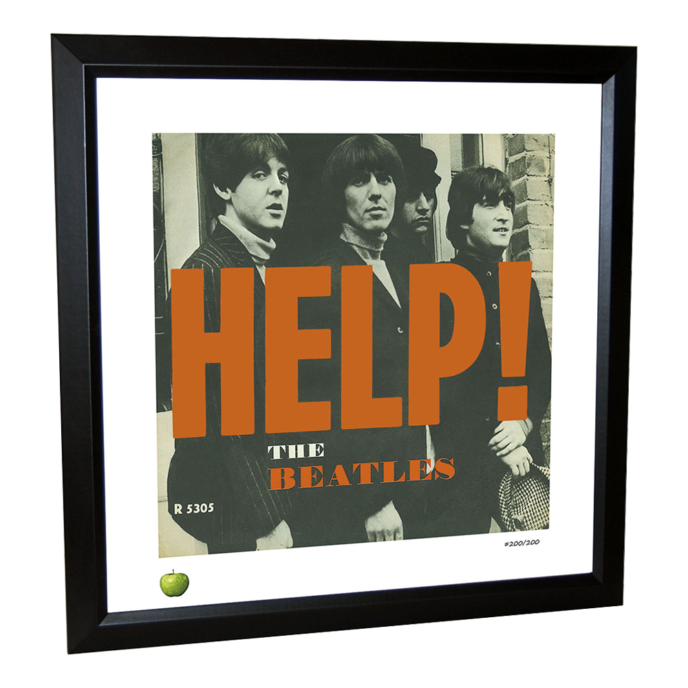 The Beatles x DenniLu "Help!" Framed
