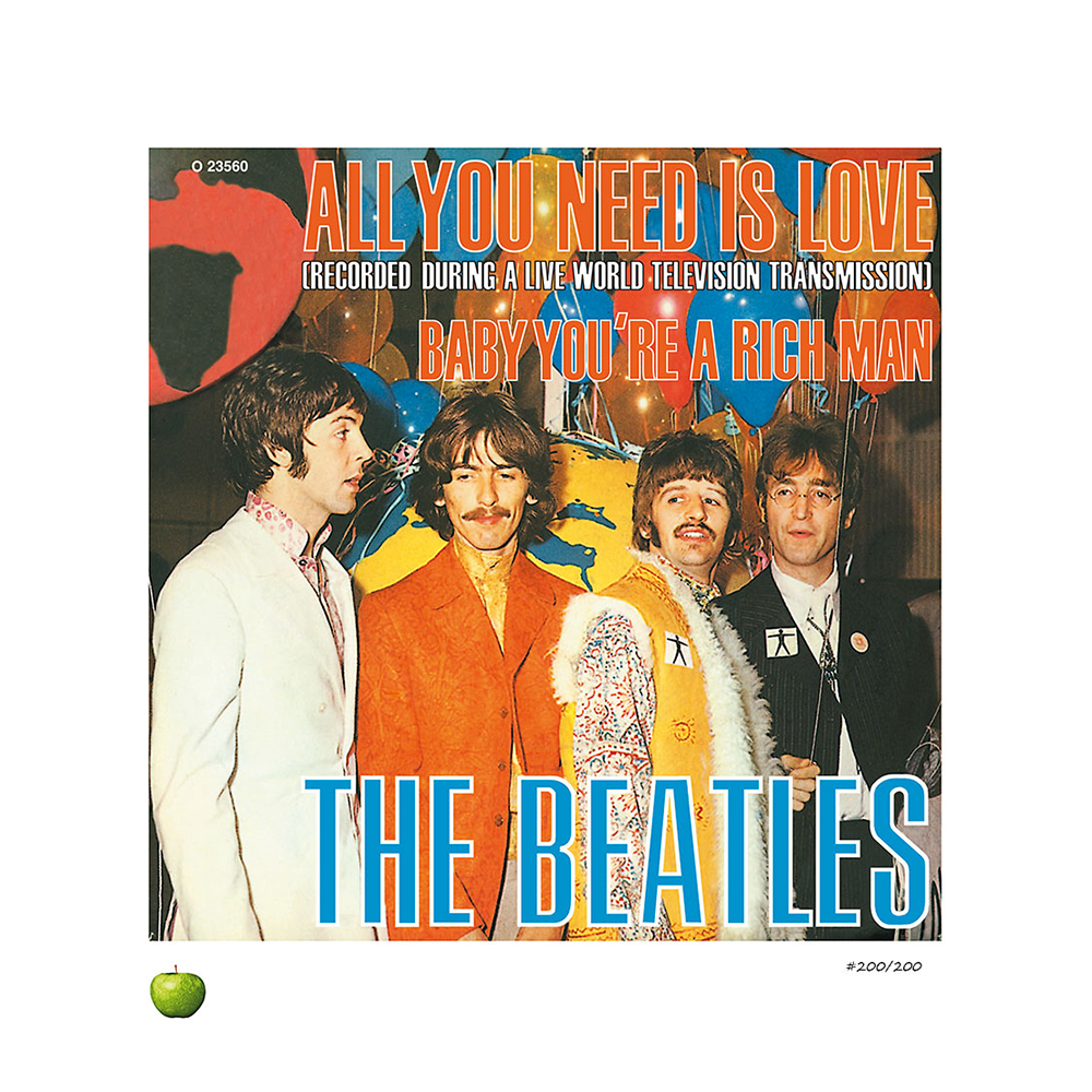 The Beatles x DenniLu "All You Need Is Love" Unframed