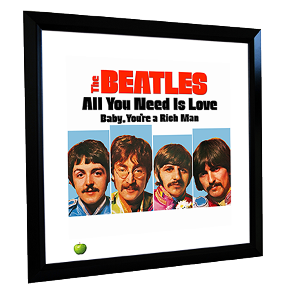 The Beatles x DenniLu "All You Need Is Love" V2 Framed