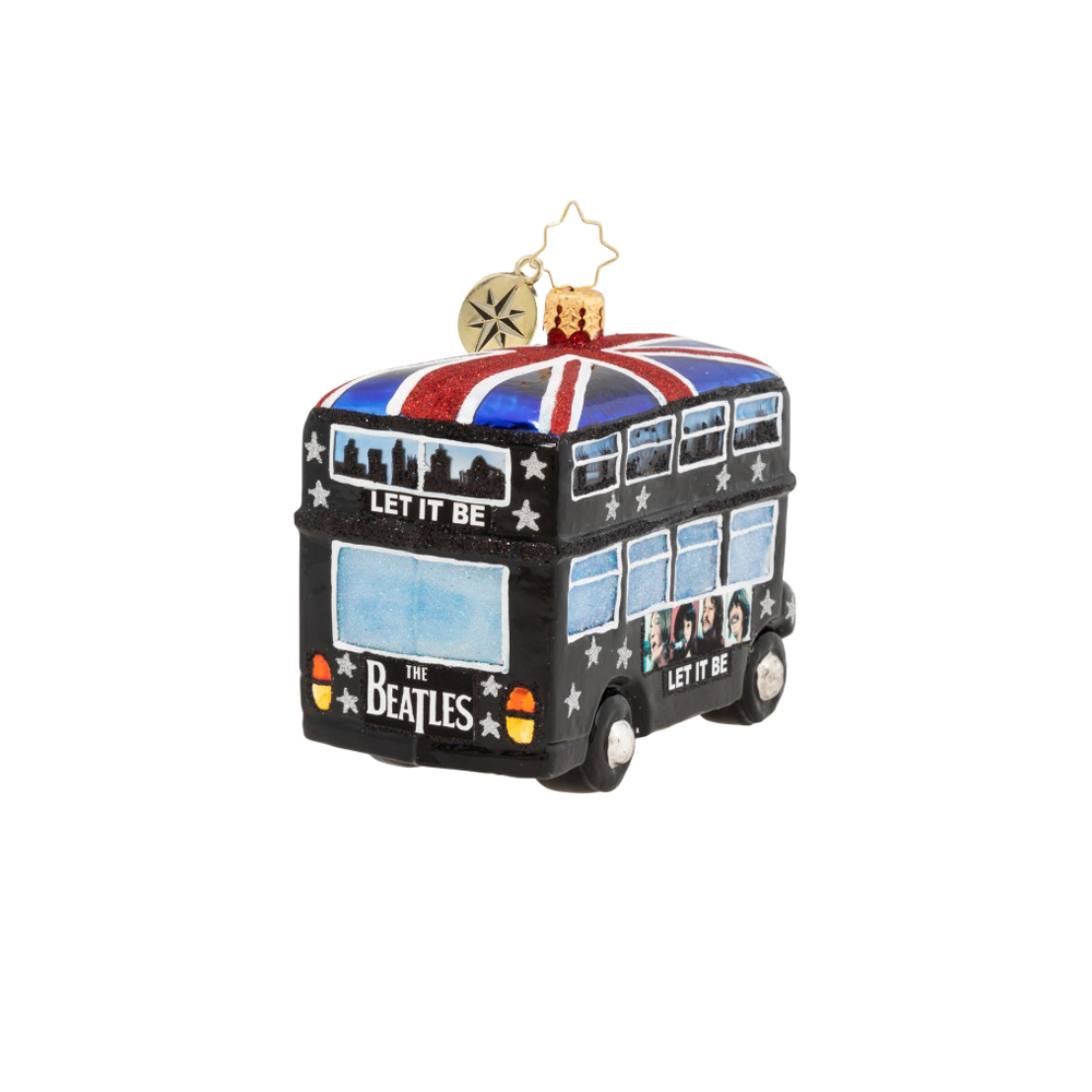 The Beatles x Christopher Radko Let It Be Christmas Ornament Back