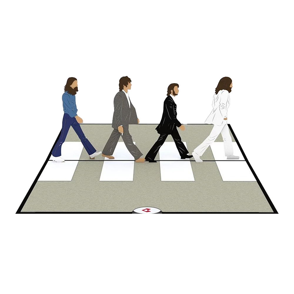 The Beatles x LovePop "Abbey Road" Pop-Up Card Inside