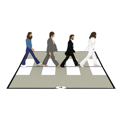 The Beatles x LovePop "Abbey Road" Pop-Up Card Inside