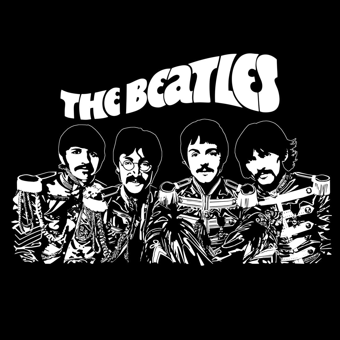 Sgt. Pepper Cartoon T-Shirt Detail