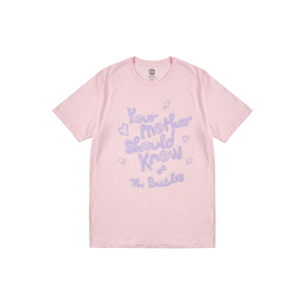 Your Mother Should Know Pink T-Shirt – The Beatles Official Store