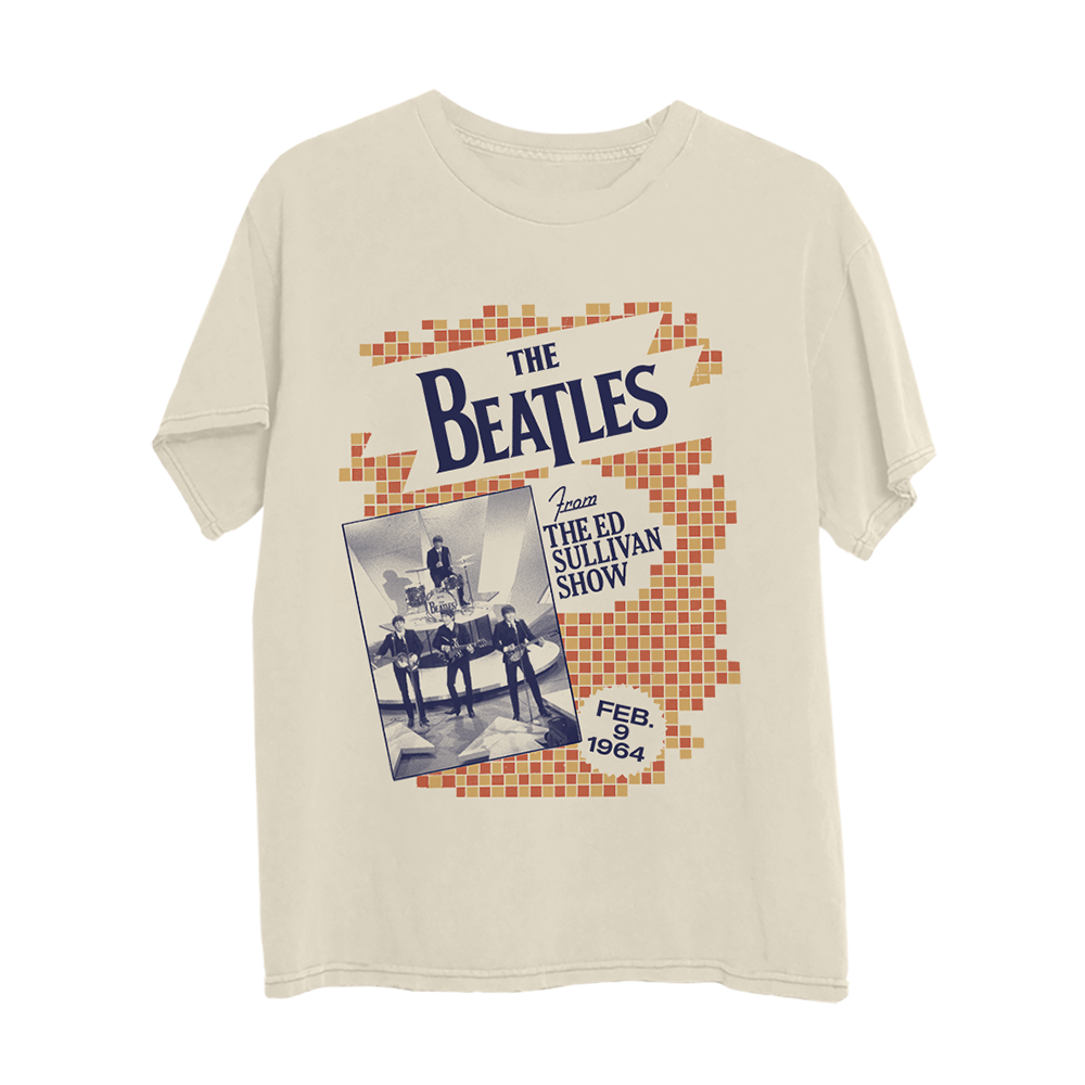 The Beatles Checker Board T Shirt The Beatles Official Store