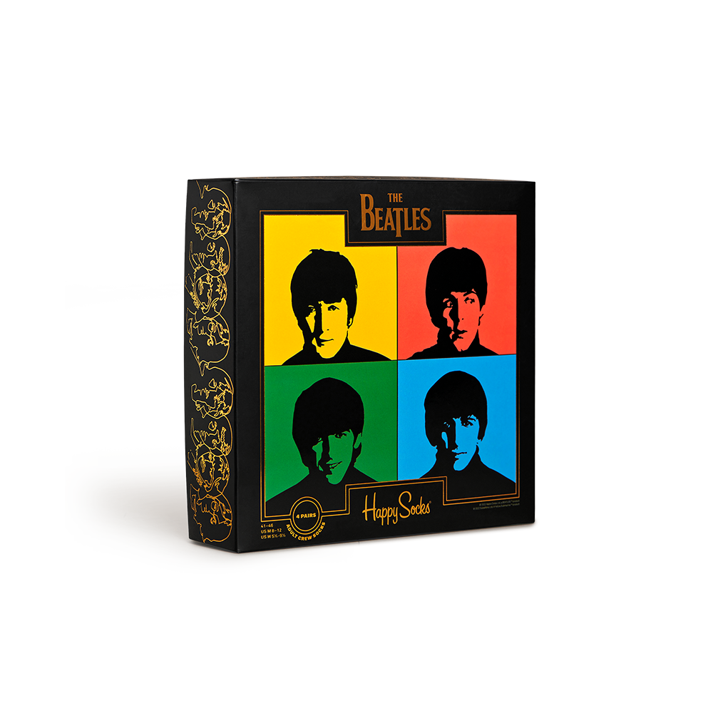 The Beatles x Happy Socks 4-Pack Gift Set Box