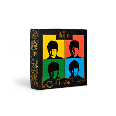 The Beatles x Happy Socks 4-Pack Gift Set Box