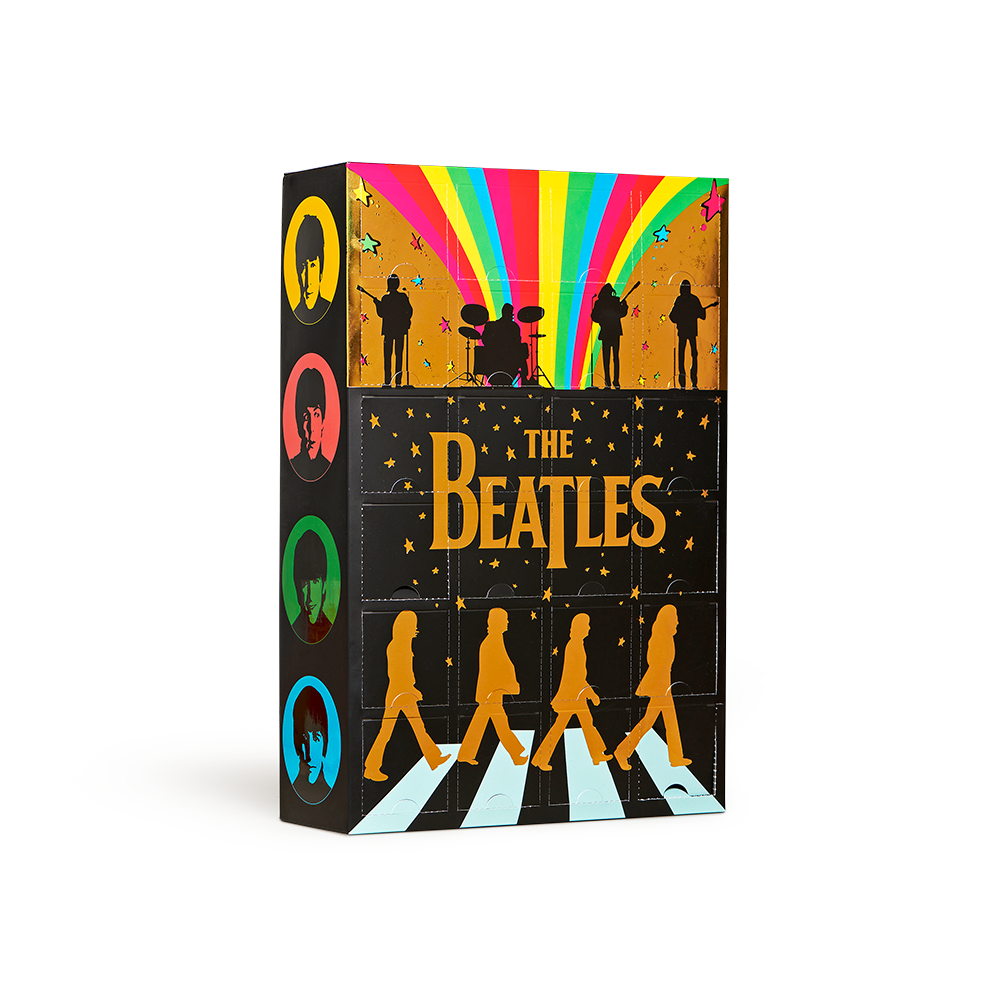 The Beatles x Happy Socks Collector’s 24-Pack Gift Set Front