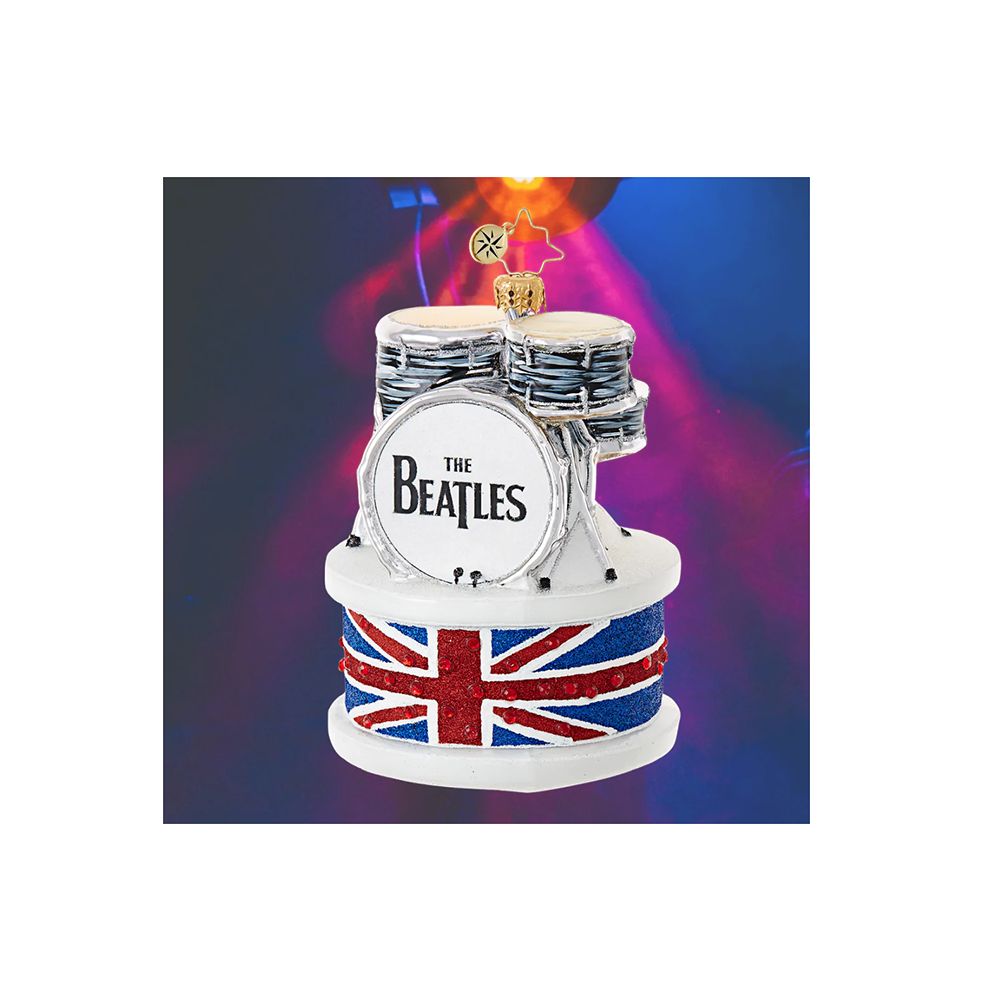 The Beatles x Radko Ringo Drum Set Ornament Img. 1
