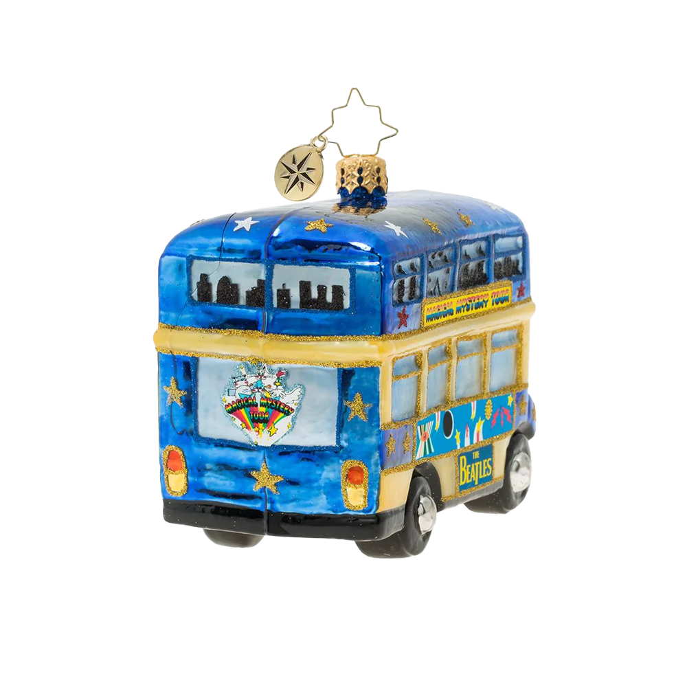 The Beatles x Radko Psychedelic "Magical Mystery Bus!" Ornament Side Img. 2