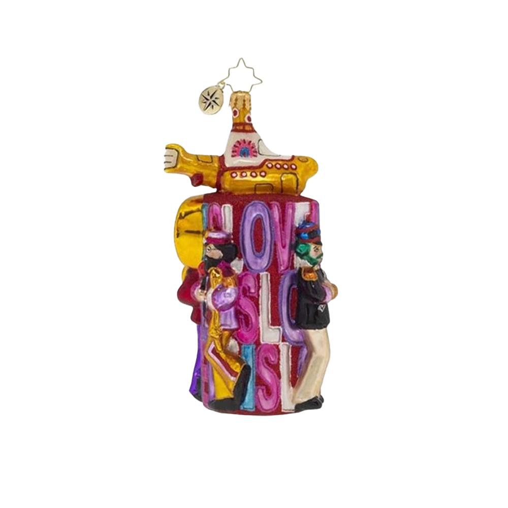 The Beatles x Radko "All You Need Is Love" Tower Ornament Img. 1