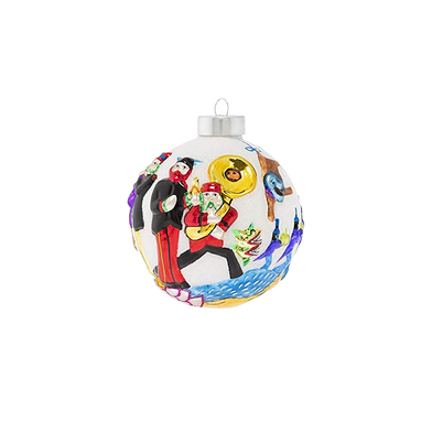 The Beatles x kat + annie Yellow Submarine Scene Round Ornament Img. 1