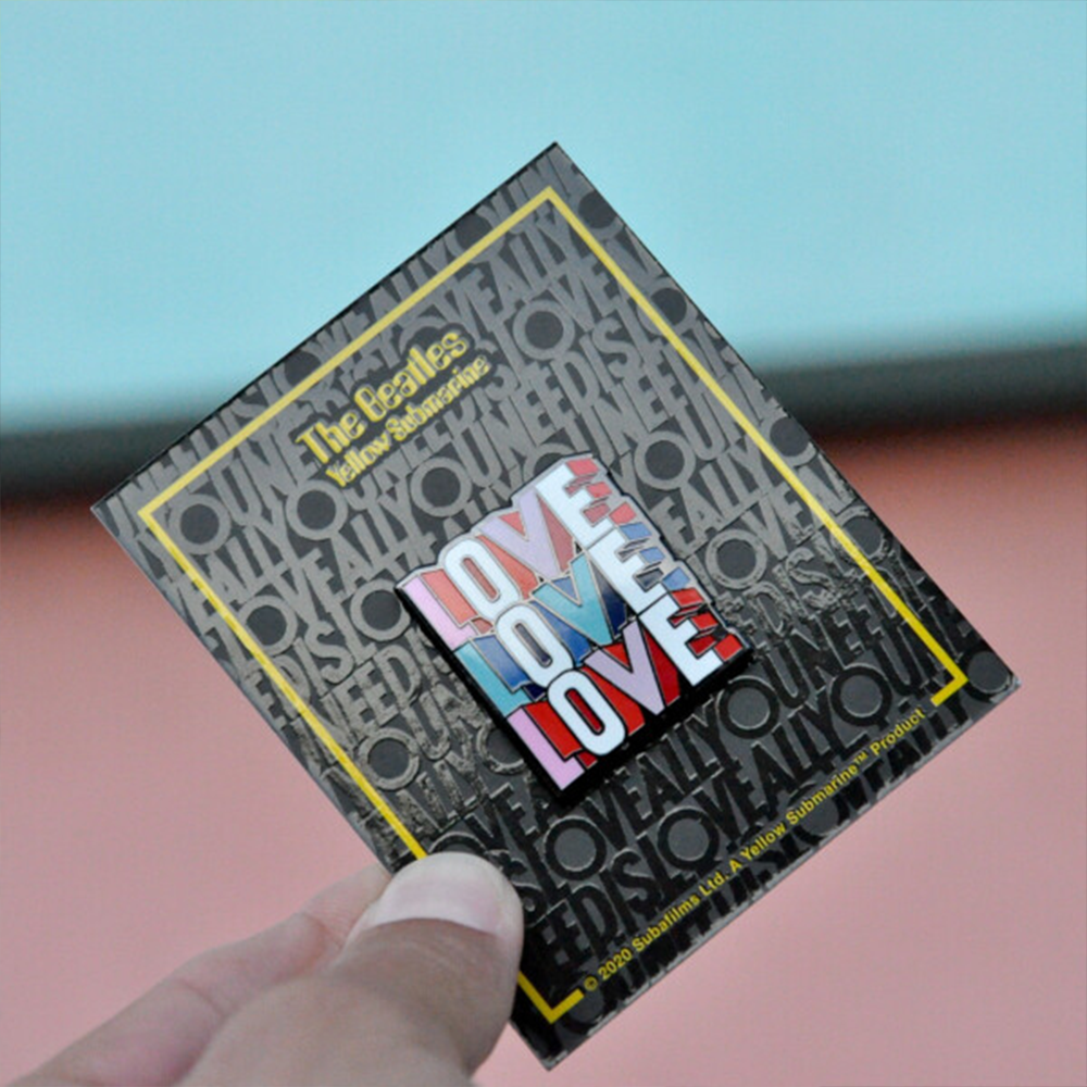 LOVE LOVE LOVE Necklace & Pin Set - The Beatles Official Store LOVE LOVE LOVE Necklace & Pin Set - The Beatles Official Store