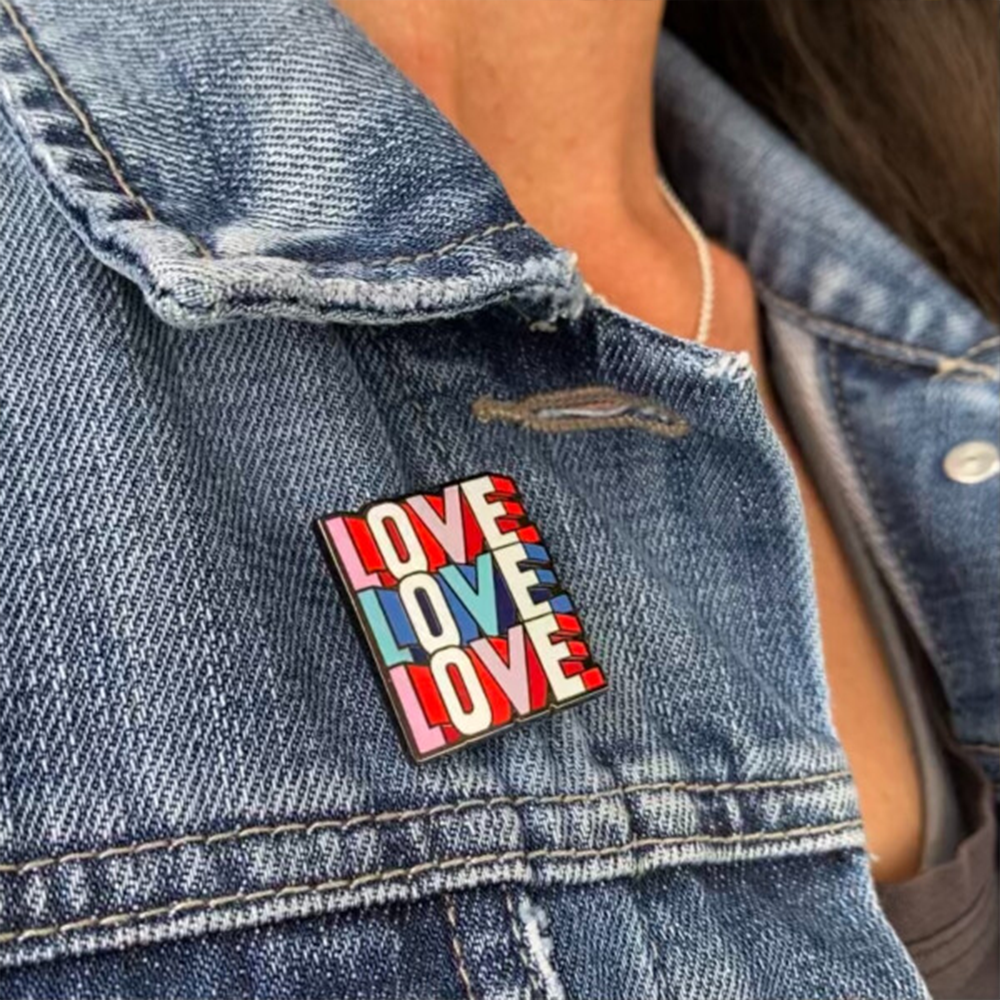 LOVE LOVE LOVE Necklace & Pin Set - The Beatles Official Store LOVE LOVE LOVE Necklace & Pin Set - The Beatles Official Store