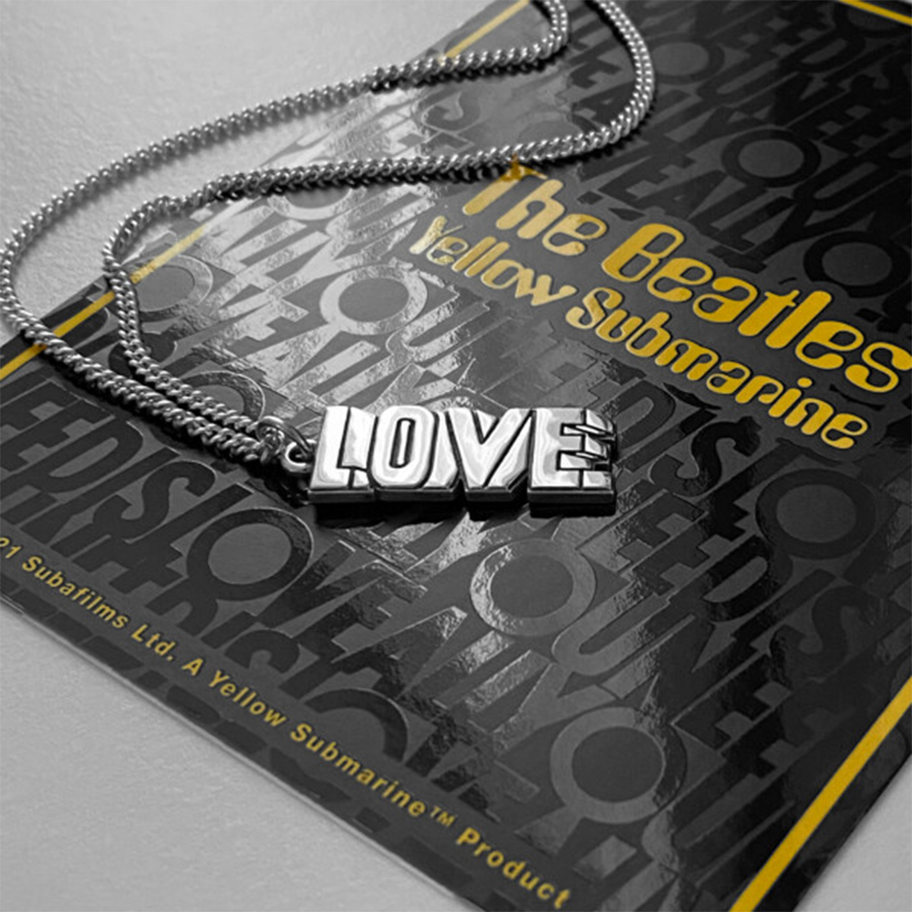 LOVE LOVE LOVE Necklace & Pin Set necklace