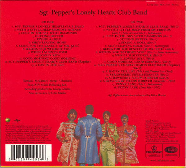 Sgt. Pepper's Lonely Hearts Club Band 2CD Back