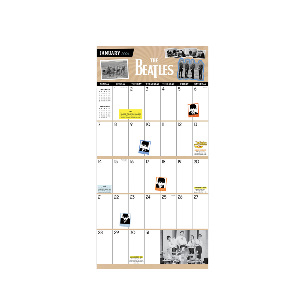 The Beatles: A Day In The Life 2024 Wall Calendar