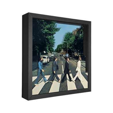 The Beatles x Artovision Abbey Road Shadowbox Art Front