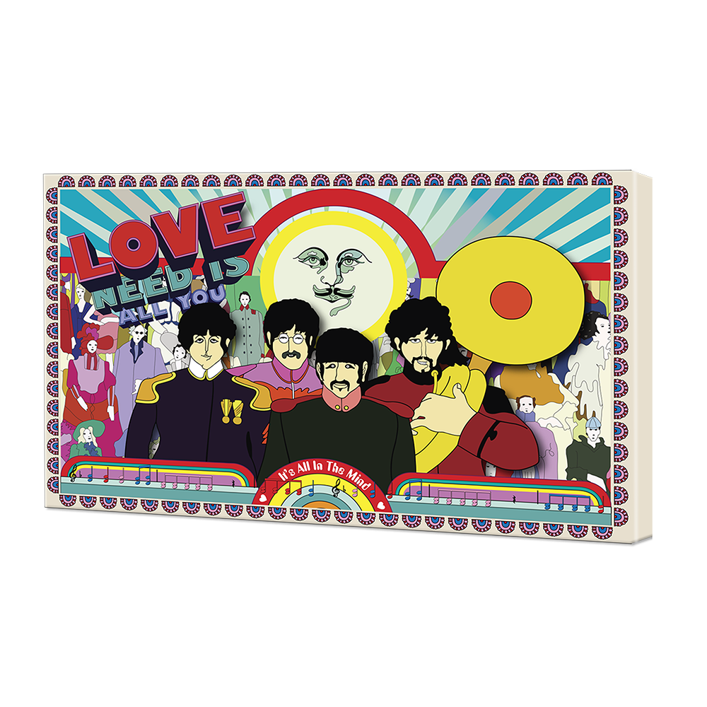 Beatles x DenniLu "Yellow Submarine" “All In The Mind” Canvas