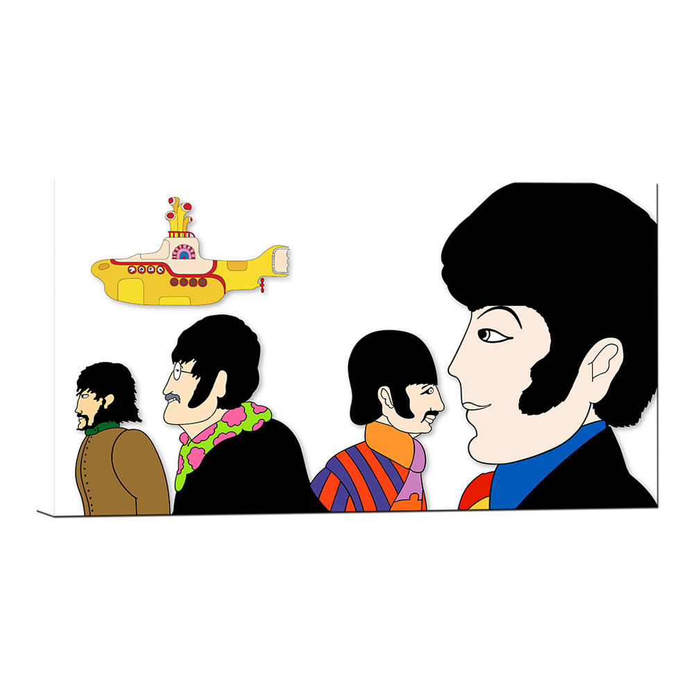 Beatles x DenniLu "Yellow Submarine" Goin’ Round In Circles Canvas