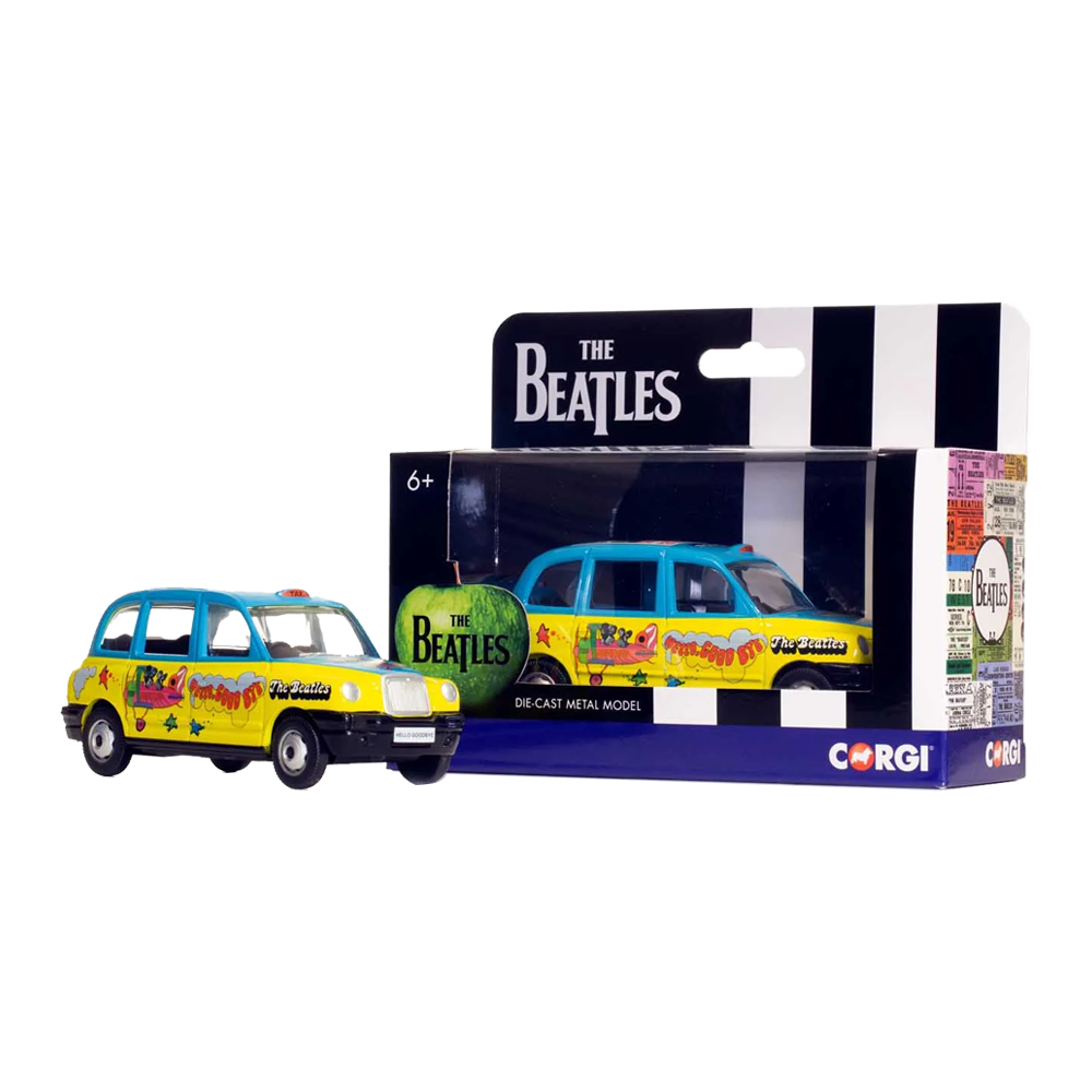 The Beatles x Hornby "Hello, Goodbye" London Taxi Packaging