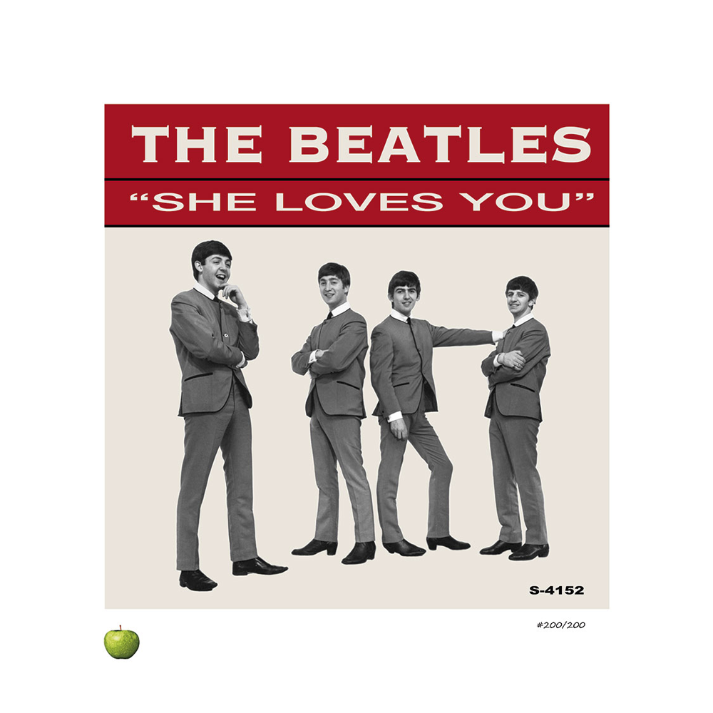 The Beatles x DenniLu "She Loves You" Unframed