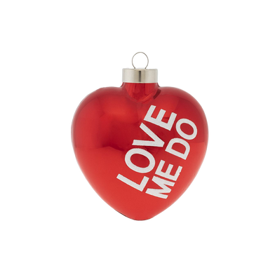 The Beatles "Love Me Do Heart" OrnamentFront Img. 1