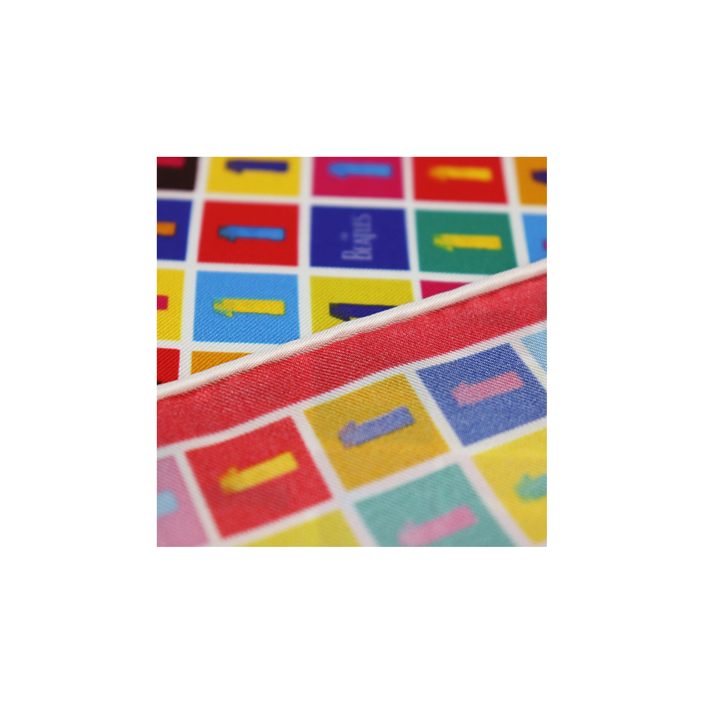 The Beatles x Section 119 Color Check Pocket Square Img. 4