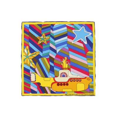 The Beatles x Section 119 Yellow Submarine Pocket Square Img. 1