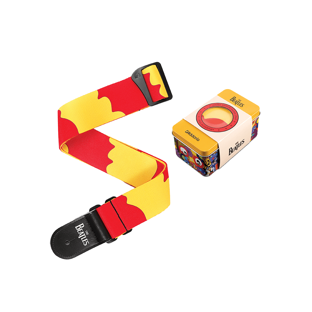 The Beatles x D'Addario "Yellow Submarine" 50th Anniversary Woven Guitar Strap with Tin - Paul