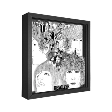 The Beatles x Artovision Revolver Shadowbox Art