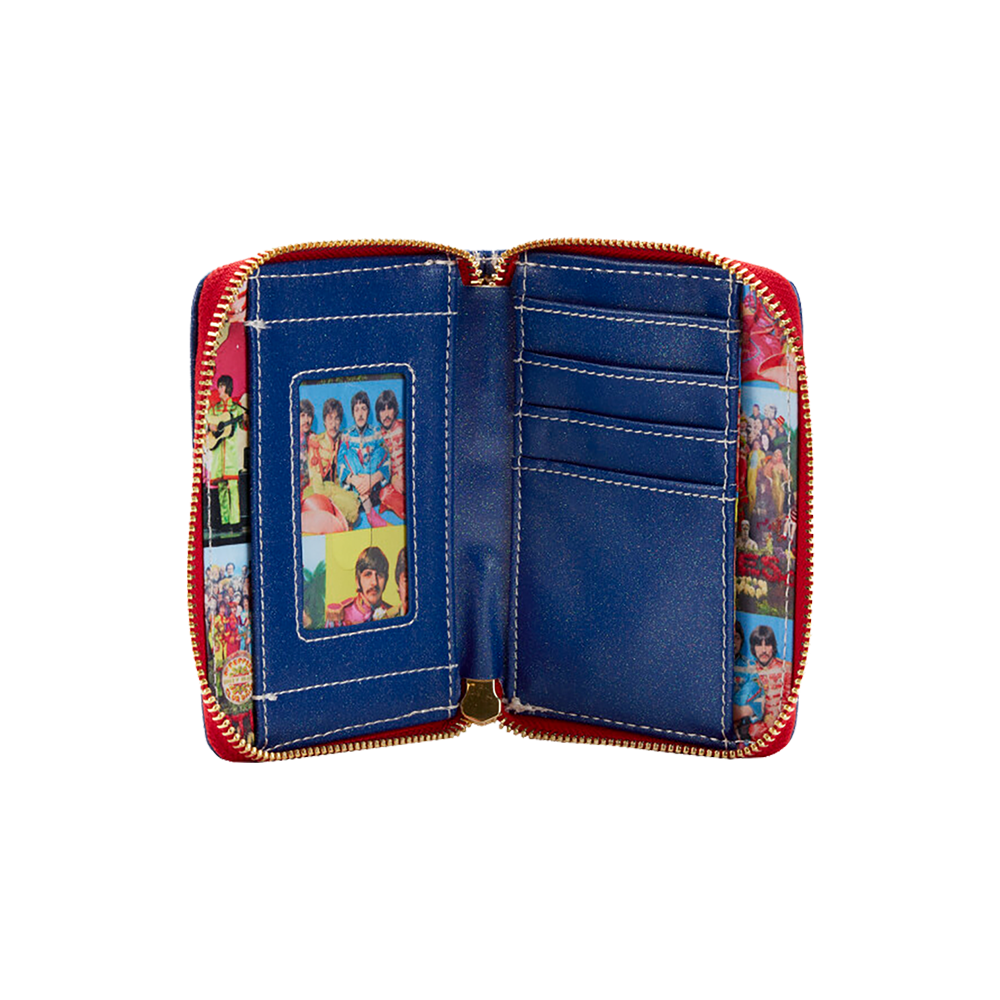 The Beatles x Loungefly Sgt. Pepper's Zip-Around Wallet Inside